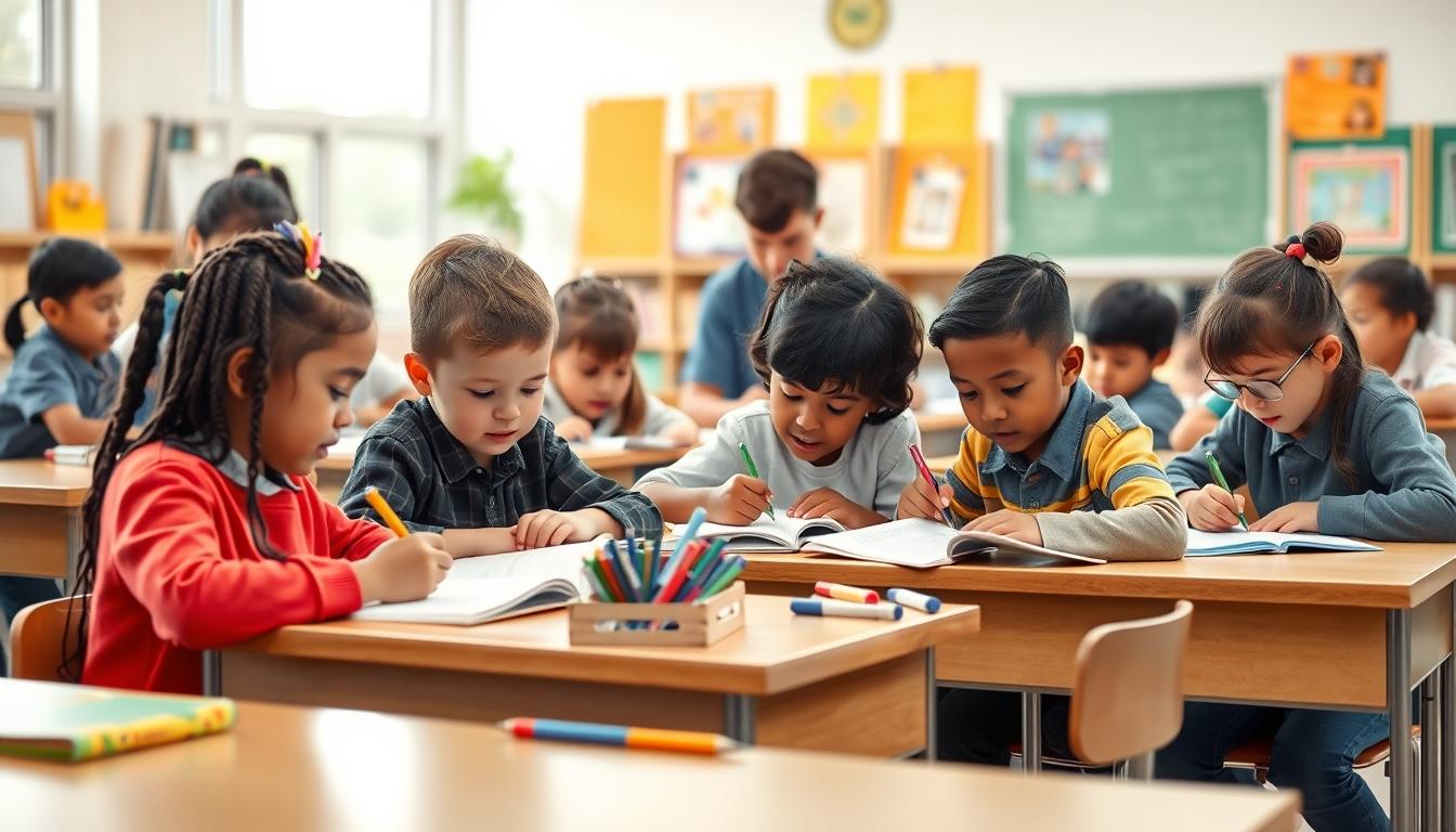 Student using a study guide to organize academic notes